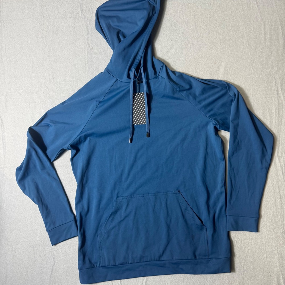 Grayson & Dunn Golf Collection Mens Hoodie M Blue NEW UPF 50+ Performance Hoodie